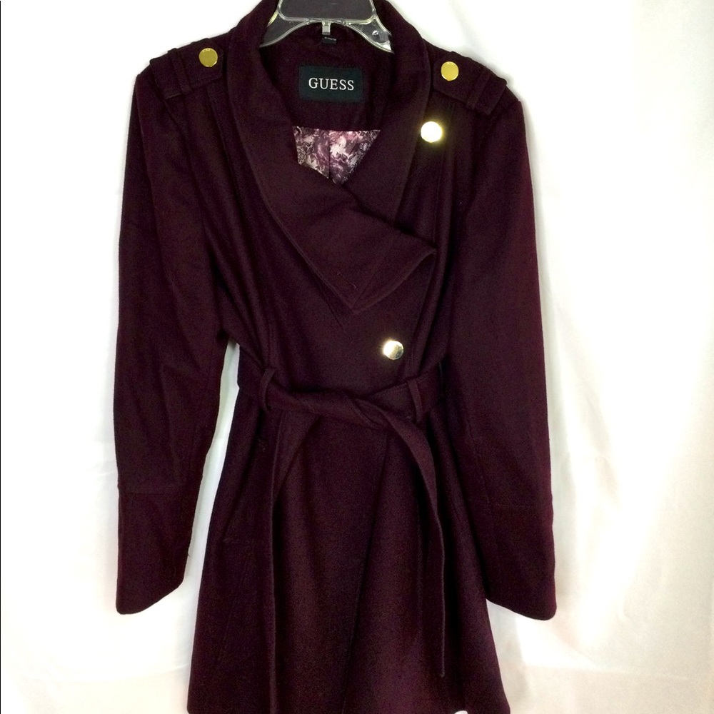 Burgundy Jacket with Floral inside